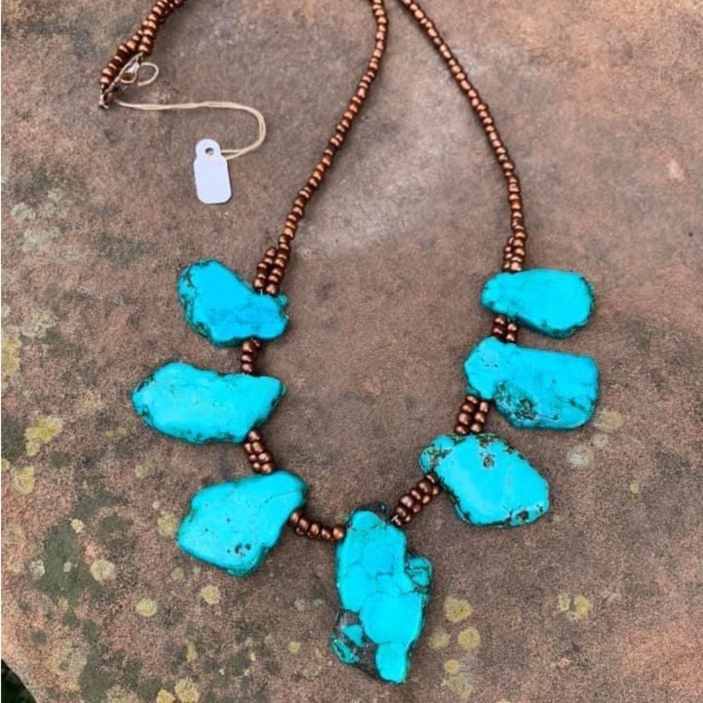 Beautiful handcrafted Turqurenite necklace
